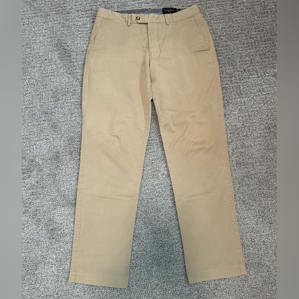 Men’s Black Brown 1826 Slacks - Slim Fit 32/32, Khaki